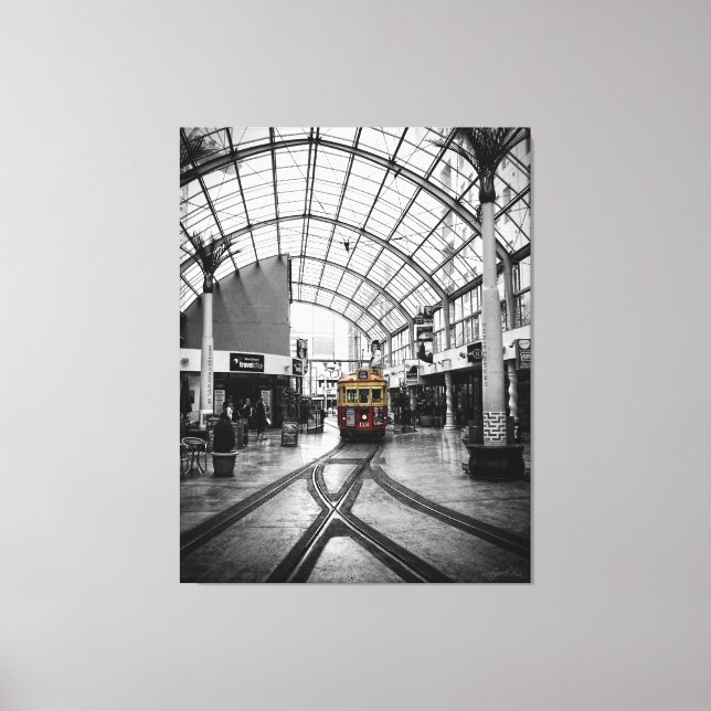 Tramway : Christchurch Nouvelle-Zélande Toile (Recto)