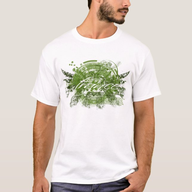 Trance-Auswirkungs-Grün T-Shirt (Vorderseite)