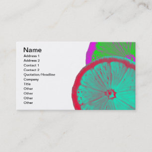 Tranche de carte de visite de citron