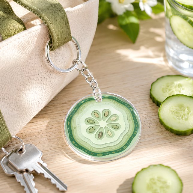 Tranche de concombre  (Cucumber Keychain)