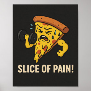 Tranche de Douleur - Affiche de Motivation de Gym 