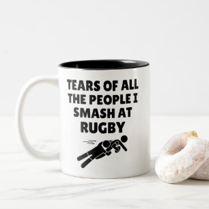 Tränen Aller Leute, Die Ich Beim Rugby Kaputtmache Zweifarbige Tasse