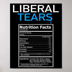 Tränen antiliberal Pro Trump republikanisches Gesc Poster