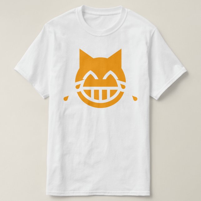 Tränen der Joy Emoji Cat T-Shirt (Design vorne)