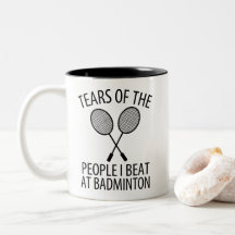 Tränen der Leute, die ich bei Badminton Funny schl