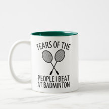 Tränen der Leute, die ich bei Badminton Funny schl