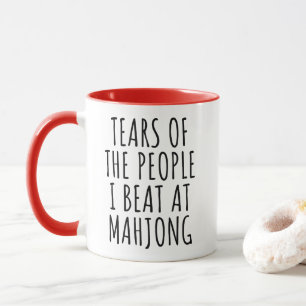 Tränen der Leute, die ich bei Mahjong Funny schlag Tasse