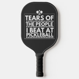 Tränen der Leute, die ich bei Pickleball trage Schläger