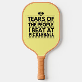 Tränen der Leute, die ich bei Pickleball trage Schläger