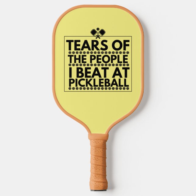 Tränen der Leute, die ich bei Pickleball trage Schläger (Vorderseite)