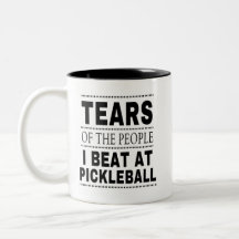 Tränen der Leute, die ich bei Pickleball trage