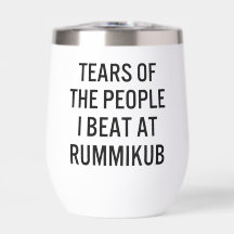 Tränen der Leute, die ich bei Rummikub besiegt hab