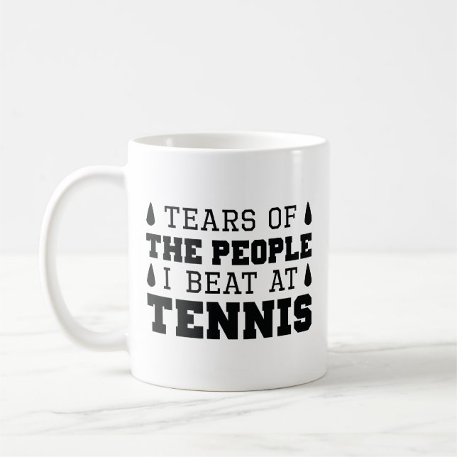 Tränen der Leute, die ich bei Tennis trage Kaffeetasse (Links)