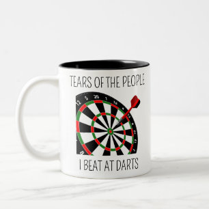 Tränen Der Leute, Die Ich Beim Darts Besiegt Habe Zweifarbige Tasse