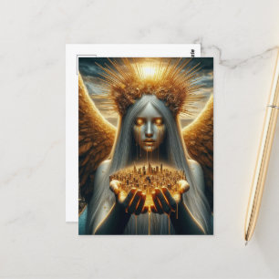 Tränen für die Stadt der Engel Postkarte