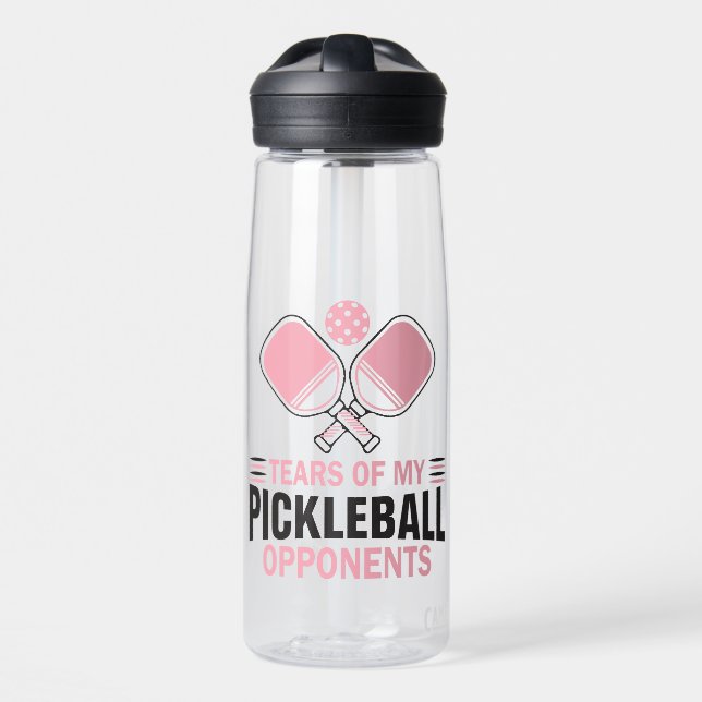 Tränen meiner Gegner im Pickleball Trinkflasche (Vorne)