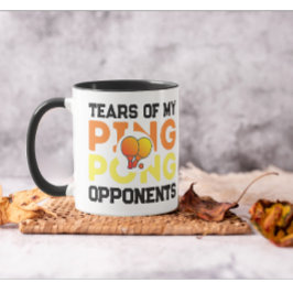 Tränen meiner Gegner Pong Pong Moderner Schwarzer Tasse