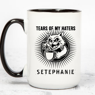 Tränen meiner Hasser Tasse, Lustige Katzen Tasse,  Tasse