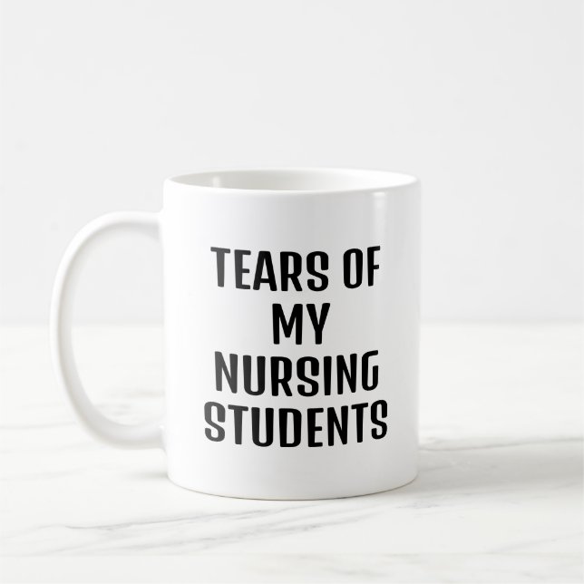 Tränen meiner Krankenschwestern lustiger Krankenpf Kaffeetasse (Links)