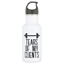 Tränen meiner Kunden Personal Trainer Geschenkstei Edelstahlflasche
