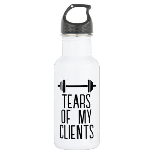 Tränen meiner Kunden Personal Trainer Geschenkstei Edelstahlflasche