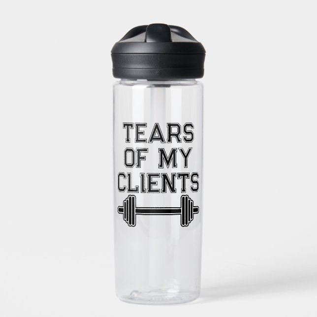 Tränen meiner Kunden persönliche Trainer Geschenke Trinkflasche (Vorderseite)