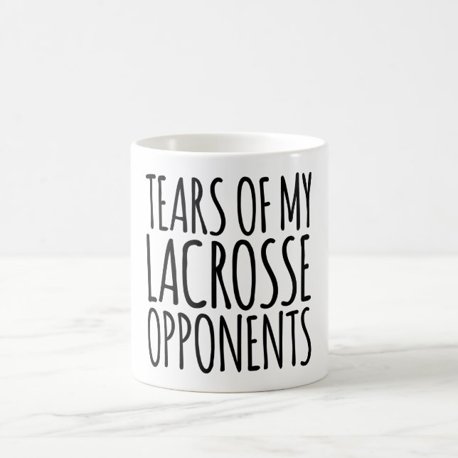 Tränen meiner Lacrosse Gegner Kaffeetasse (Mittel)