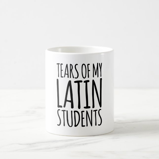 Tränen meiner Lateinschüler Kaffeetasse (Mittel)