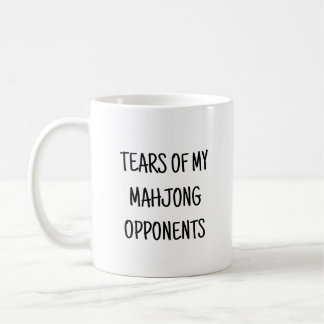 Tränen meiner Mahjong-Spieler lustig Kaffeetasse
