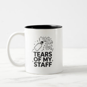 Tränen Meiner Mitarbeiter Lustiges Boss Sarkastisc Zweifarbige Tasse