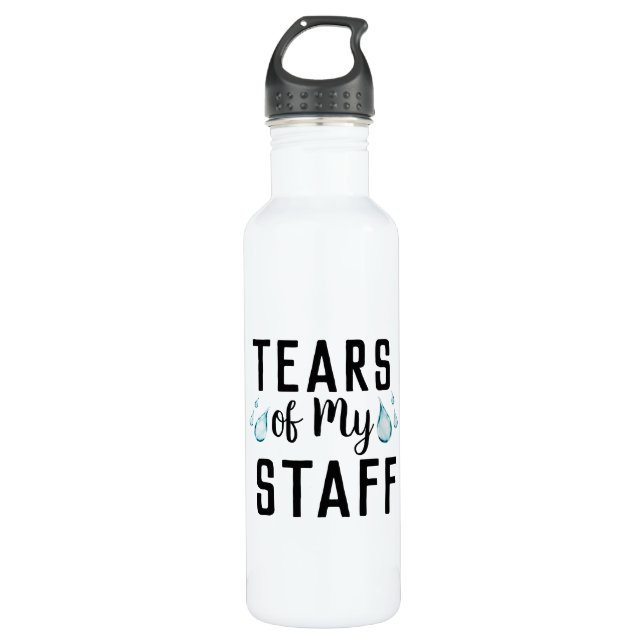 Tränen meiner Mitarbeiter Welten Bestes Boss je Ge Edelstahlflasche (Vorderseite)