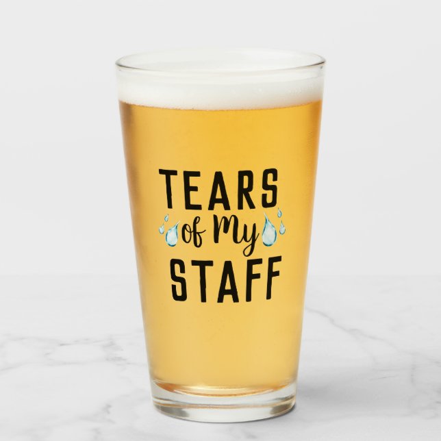 Tränen meiner Mitarbeiter Welten Bestes Boss je Ge Glas (Vorne (Gefüllt))