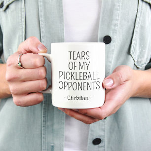 Tränen meiner Pickleball-Gegner Lustiger Becher Tasse