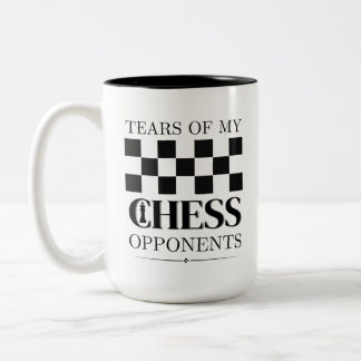 Tränen meiner Schachgegner Schachturnier Zweifarbige Tasse