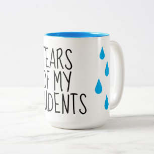 Tränen meiner Schüler lustiger Lehrer Kaffeebecher Zweifarbige Tasse