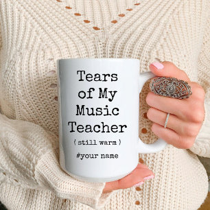 Tränen meines Musiklehrers immer noch wärm witzig Zweifarbige Tasse