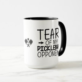 Tränen meines Pickleball Funny Minimal Pickleball Tasse