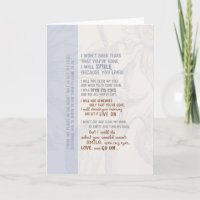 Tränen nicht vergießen, dass ich verschwunden bin