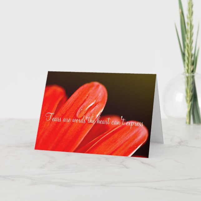 Tränen... Sorry card Karte (Vorderseite)
