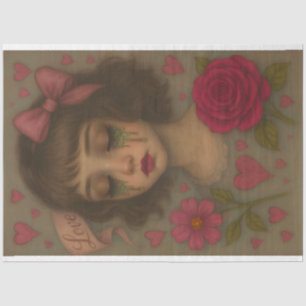 Tränen von Liebe Decoupage Paper - Pop Girl Seidenpapier