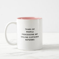 Tränen von Online-Shopping-Rücksendungen