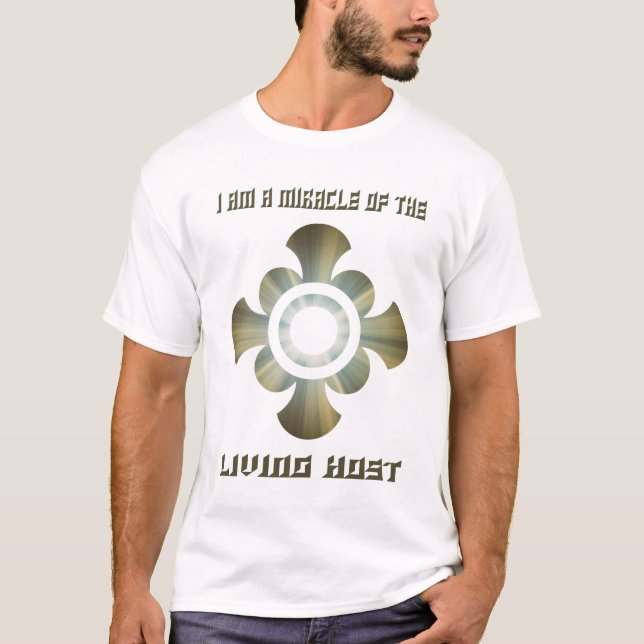 Tranfundierung im Heiligen Eucharisten T-Shirt (Vorderseite)