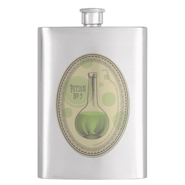 Trank Nr. 9 Flasche Flachmann (Vorderseite)