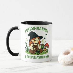 Trankbrauen & Menschenvermeiden – Lustige Hexe Tasse