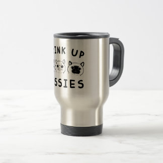 tränkende Pussies Katzenliebhaber Design Reisebecher