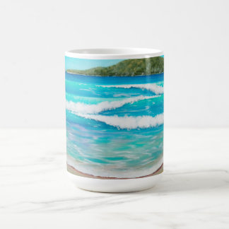 Tranquil Beach Blue Waves Australische Landschaft Kaffeetasse