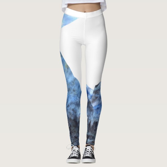 "Tranquil Blue" Leggings (Vorderseite)