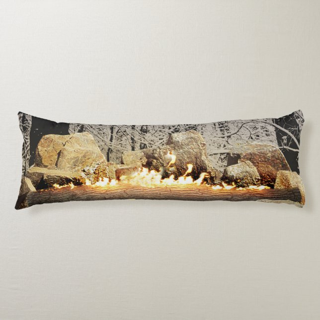 Tranquil brennender Weihnachten-LOGON ein Seitenschläferkissen (Vorderseite)
