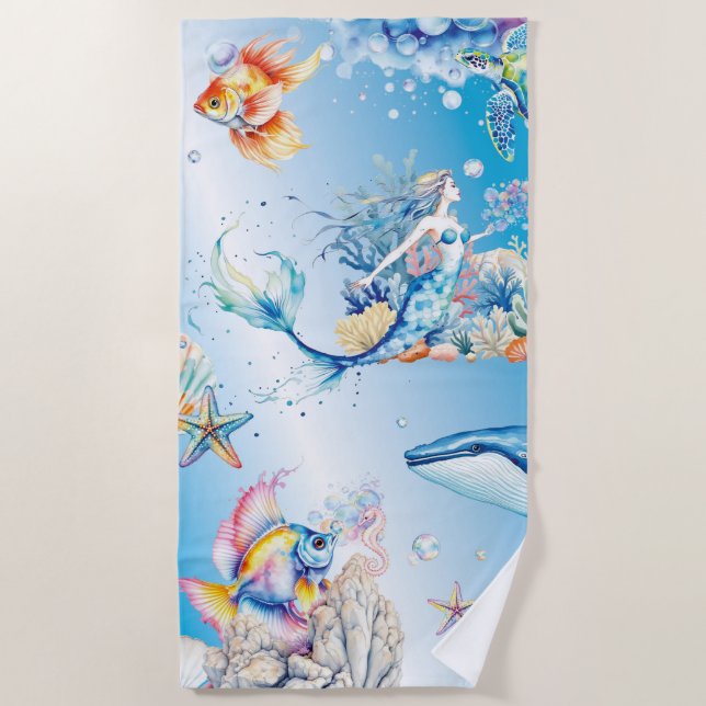 Tranquil Depths Strandtuch (Vorderseite)