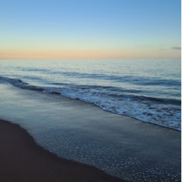 Tranquil Devon Sunset Beach Notebook Notizblock